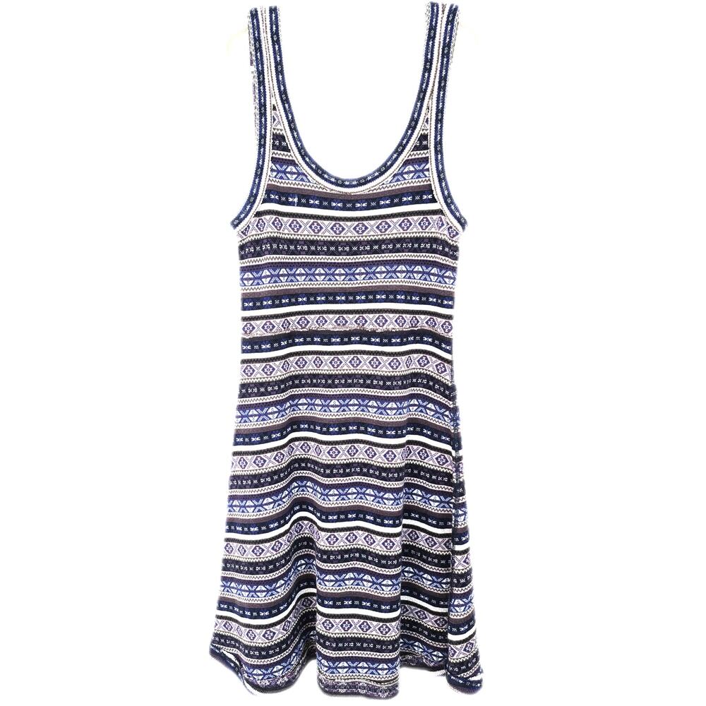Free People Dress Med Knit Boho Casual Rainbow Spring Summer Cottagecore Cowgirl